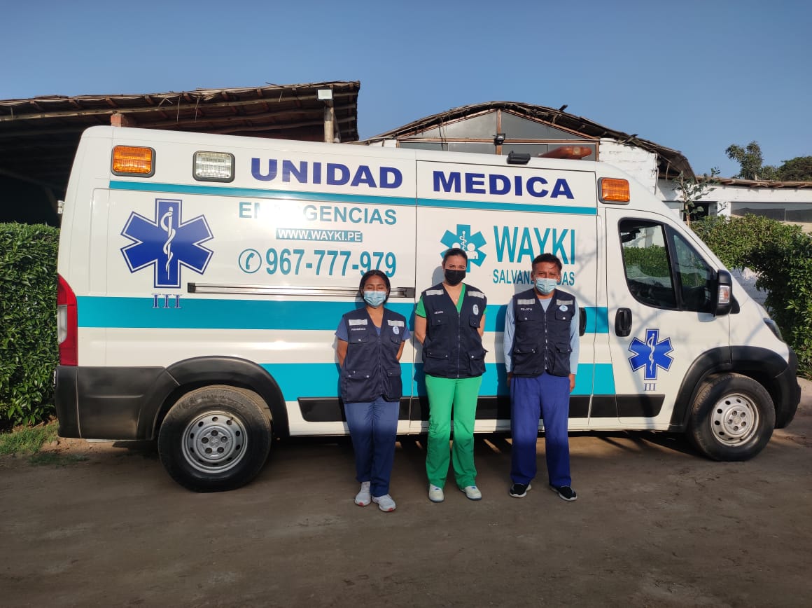 Ambulancia para atencion de emergencia